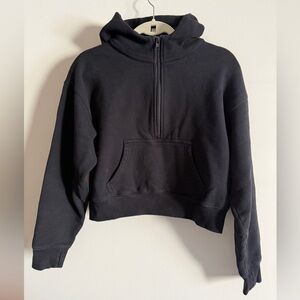 Aritzia TNA Sweatfleece Cozy Fleece Boyfriend Fit Half Zip Hoodie XS